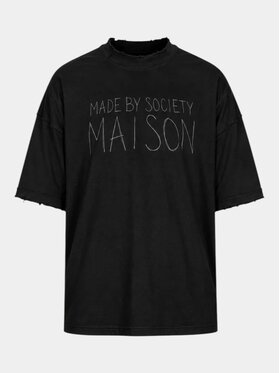MADE BY SOCIETY MADE BY SOCIETY T-Shirt UNFILTERED - T17528 Czarny Basic Fit