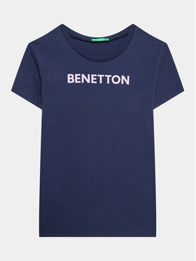 United Colors Of Benetton United Colors Of Benetton T-shirt 3096C10D2 Tamnoplava Regular Fit