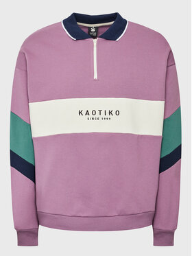 Kaotiko Kaotiko Μπλούζα Clark AL062-01-G002 Μωβ Regular Fit