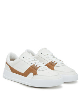 Tommy Hilfiger Tommy Hilfiger Sneakersy Th Court Craft FM0FM05551 Écru