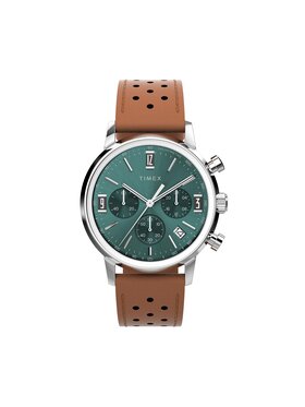 Timex Timex Zegarek Marlin Chronograph TW2W10100 Brązowy