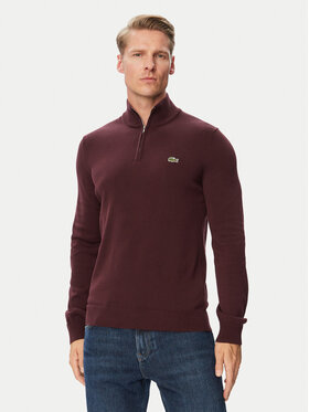 Lacoste Lacoste Svetr AH1980 Bordó Classic Fit