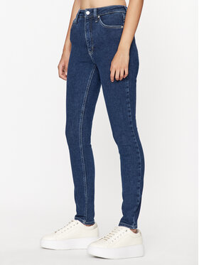 Calvin Klein Jeans Calvin Klein Jeans Jeans hlače J20J222214 Mornarsko modra Skinny Fit