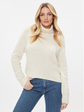 MAX&Co. MAX&Co. Bluză cu gât Caprera 73641723 Écru Regular Fit