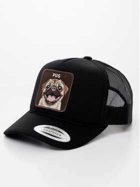 MyStars MyStars Czapka z daszkiem z Mopsem Pug Czarny