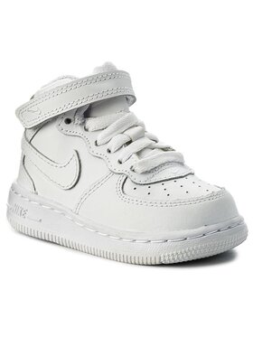 Nike Nike Sneakersy Force 1 Mid (Td) 314197 113 Biały