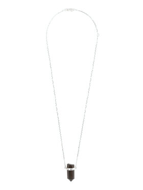 IZABELLA BUDRYN JEWELLERY IZABELLA BUDRYN JEWELLERY Naszyjnik z kwarcem dymnym Srebrny