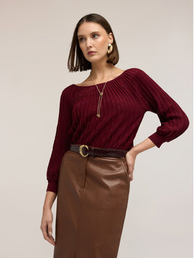 Motivi Motivi Maglione M254W003969N036 Bordeaux Regular Fit
