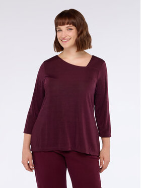 Fiorella Rubino Fiorella Rubino T-shirt G257L008577N036 Bordeaux Regular Fit