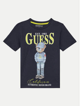 Guess Guess T-shirt L5RI17 K8HM4 Tamnoplava Regular Fit