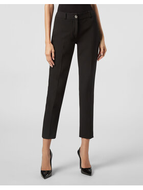 PHILIPP PLEIN PHILIPP PLEIN Spodnie materiałowe 6543 Czarny Flare Fit