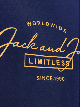 Jack&Jones T-shirt Erris 12256799 Tamnoplava Standard Fit