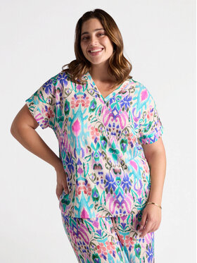 Fiorella Rubino Fiorella Rubino Blusa 2839T002360N0S1 Turchese Regular Fit