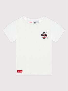 adidas adidas T-Shirt Disney Mickey And Friends HF7576 Biały Regular Fit