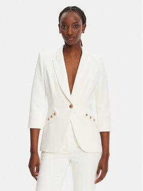 Elisabetta Franchi Elisabetta Franchi Sacou GI-164-52E2-V640 Alb Regular Fit