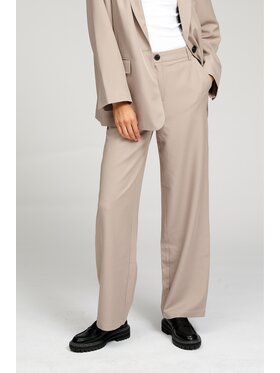 TeeShoppen TeeShoppen Spodnie garniturowe 'Basic Collection' Szary Regular Fit