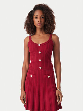 Guess Guess Top W6YR25 Z0972 Tamnocrvena Slim Fit