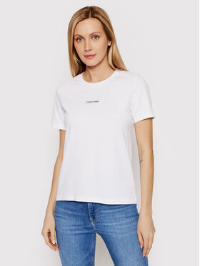 Calvin Klein Calvin Klein T-Shirt Micro Logo K20K203677 Λευκό Regular Fit