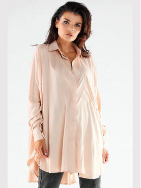 Awama Awama Camicia A528 Beige Basic Fit