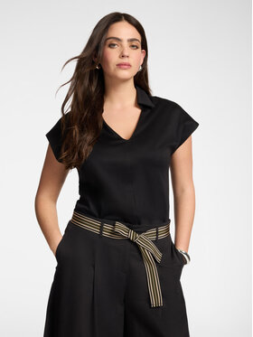 Elena Mirò Elena Mirò T-Shirt G094Z000615N033 Czarny Regular Fit
