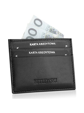 Betlewski Betlewski Etui na karty kredytowe BEZ-08 Czarny