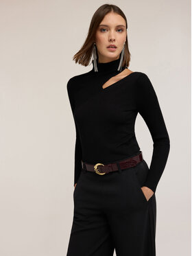 Motivi Motivi Sweter M510W003635N033 Czarny Regular Fit