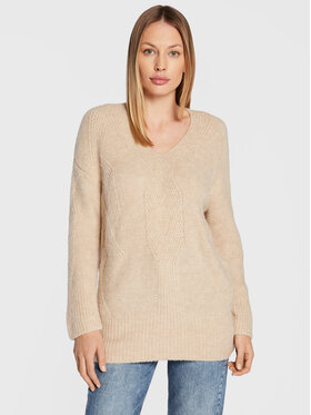 Marella Marella Sweter Maglia 33661927 Beżowy Relaxed Fit