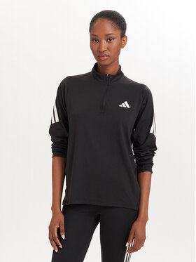 adidas adidas Technisches Sweatshirt Iconic Running JZ5149 Schwarz Regular Fit