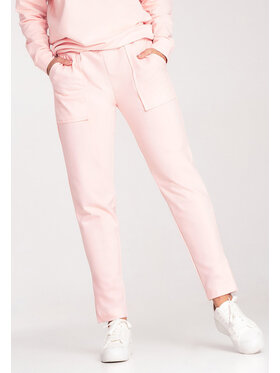 FIGL FIGL Teplákové kalhoty M1035 Růžová Regular Fit
