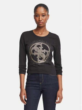 Guess Guess Halenka W6BI58 K7388 Černá Slim Fit