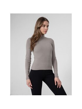 4F 4F Longsleeve H4Z22TSDL017-26S Szary Slim Fit