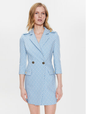 Elisabetta Franchi Elisabetta Franchi Robe de jour AB-358-31E2-V540 Bleu Regular Fit