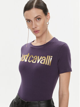 Just Cavalli Majica 75PAHT00 Vijolična Regular Fit