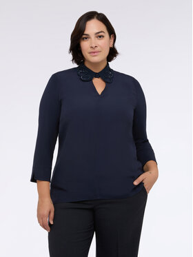 Fiorella Rubino Fiorella Rubino T-Shirt G098L008775N034 Niebieski Regular Fit