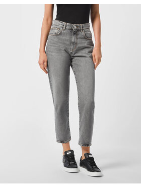 PHILIPP PLEIN PHILIPP PLEIN Jeansy 27205 Szary Mom Fit