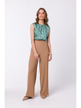 Stylove Stylove Dámské kalhoty S331 Béžová Regular Fit