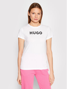 Hugo Hugo T-shirt 50473813 Blanc Slim Fit