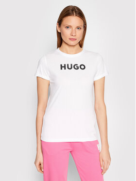 Hugo Hugo Тишърт 50473813 Бял Slim Fit