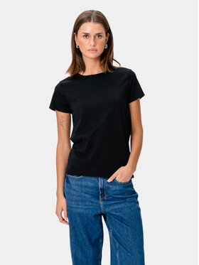 TeeShoppen TeeShoppen T-Shirt 'Basic Collection' Czarny Regular Fit