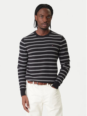 Tommy Hilfiger Tommy Hilfiger Džemper Seasonal MW0MW41643 Crna Regular Fit