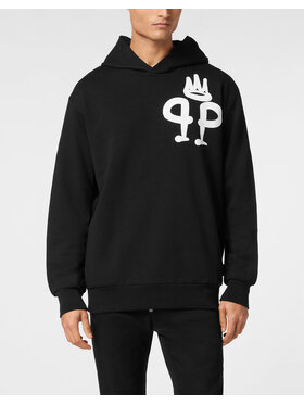 PHILIPP PLEIN PHILIPP PLEIN Mikina 9587 Čierna Regular Fit