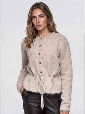 Ombre Ombre Svetr OW-SW-E0068 Béžová Regular Fit