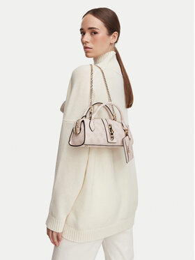 Guess Guess Kabelka Yvonne Logo Mini HWSG23 78760 Světle béžová