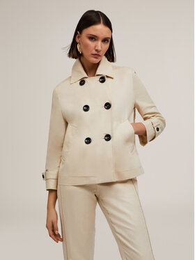 Motivi Motivi Giacca outdoor Q706Q000914N002 Écru Flared Fit