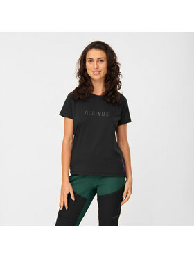 Alpinus Alpinus T-Shirt Bona Czarny Regular Fit