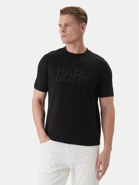KARL LAGERFELD KARL LAGERFELD Tricou 755035 562221 Negru Regular Fit