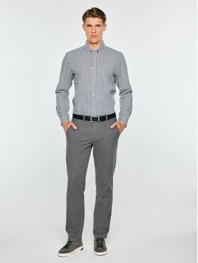 BIG STAR BIG STAR Chinosy DEBRENE Szary Basic Fit