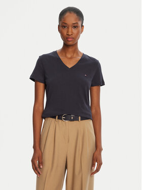 Tommy Hilfiger Tommy Hilfiger T-särk Heritage V-Neck Tee WW0WW24969 Tumesinine Regular Fit