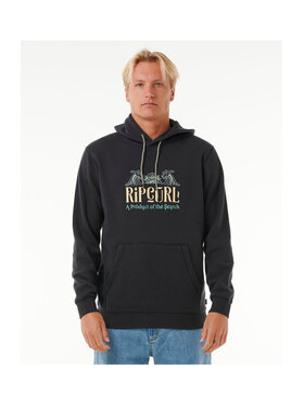 Rip Curl Rip Curl Bluza Down The Line Hooded Czarny Regular Fit