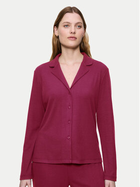 Triumph Triumph Pižamska srajca Mix&Match 10225047 Bordo rdeča Regular Fit